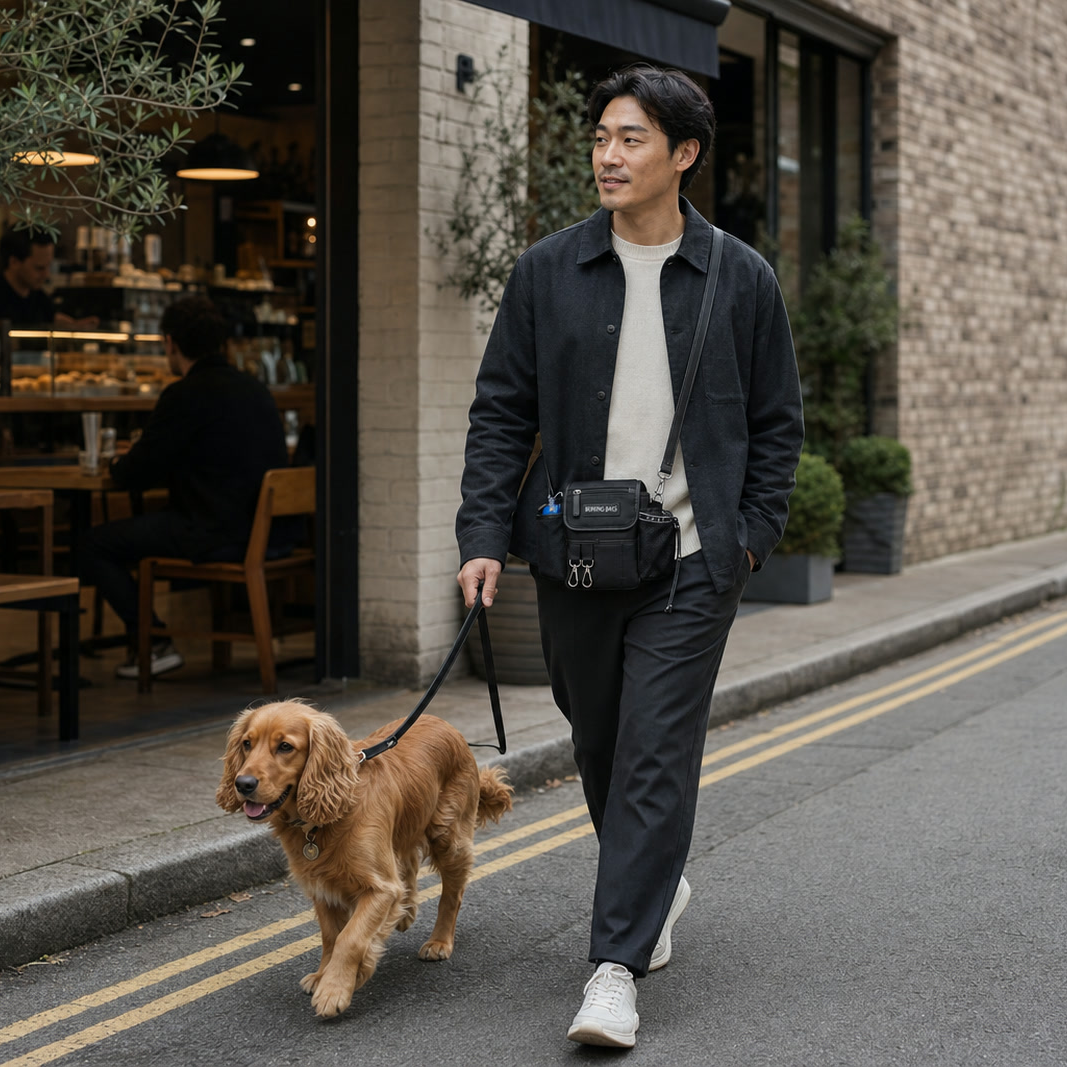 Slate Black Original Bag worn in the city