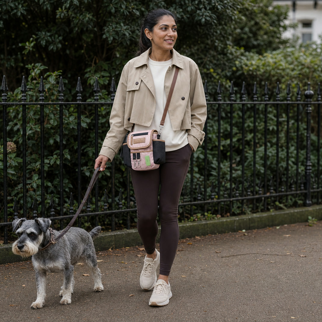 Vintage Rose Original Bag worn from gym to dog walk