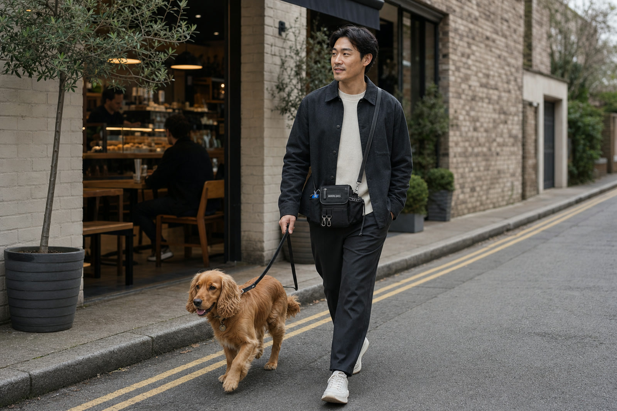Slate Black Original Bag worn in the city