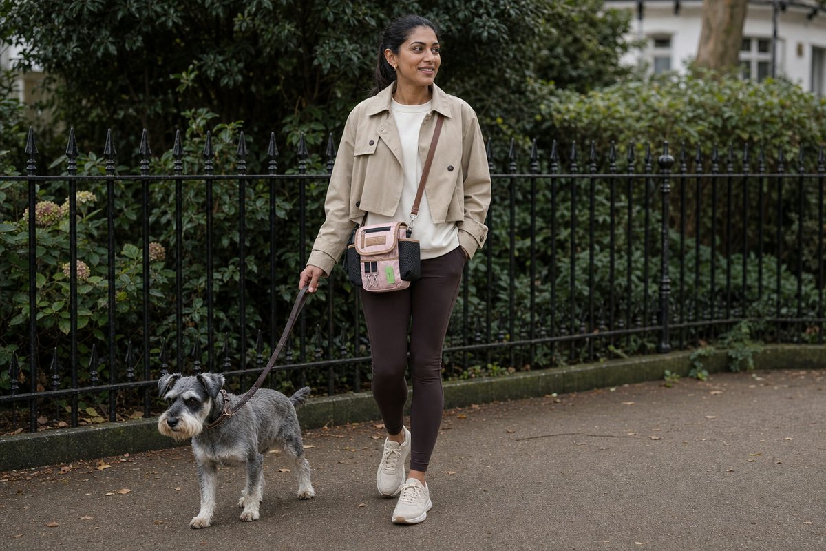 Vintage Rose Original Bag worn from gym to dog walk
